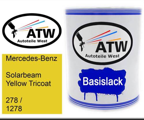 Mercedes-Benz, Solarbeam Yellow Tricoat, 278 / 1278: 1L Lackdose, von ATW Autoteile West.